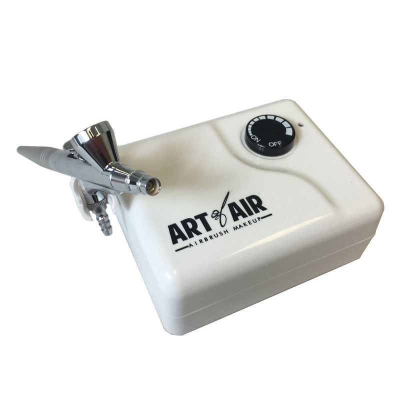 Art of Air Professional Airbrush Cosmetic Makeup System/Fair to Medium Shades 6pc Foundation Set with Blush, Bronzer, Shimmer and Primer Makeup Airbrush Kit Art of Air