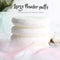 Teenitor 4 Inch Powder Puff, Ultra Soft Washable Large Round Velour Body Powder Puff Loose Powder Puff , 4 Pcs Teenitor