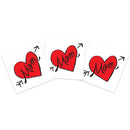 Contemporary Mom Heart Temporary Tattoo (3 Pack) | Skin Safe | MADE IN THE USA | Removable Fashiontats