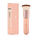 DUcare Flat Top Kabuki Foundation Brush, Synthetic Professional Makeup Brushes Liquid Blending Mineral Powder Buffing Stippling Makeup Tools, Pink DUcare