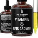 Vitamin E Oil For Hair Growth. Vegan, Unscented, Liquid Hair Grade Serum For Women and Men. No Alcohol. Great for Hair Thickening, Hair Regrowth, Scalp, and Skin. Stop Hair Loss and Hair Thinning 2oz Hair Thickness Maximizer