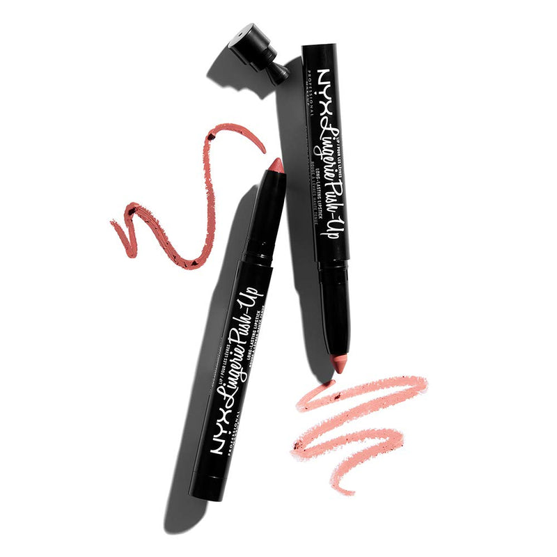 NYX PROFESSIONAL MAKEUP Lip Lingerie Push-Up Long Lasting Lipstick - Bedtime Flirt, Red Tone Pink NYX PROFESSIONAL MAKEUP Store