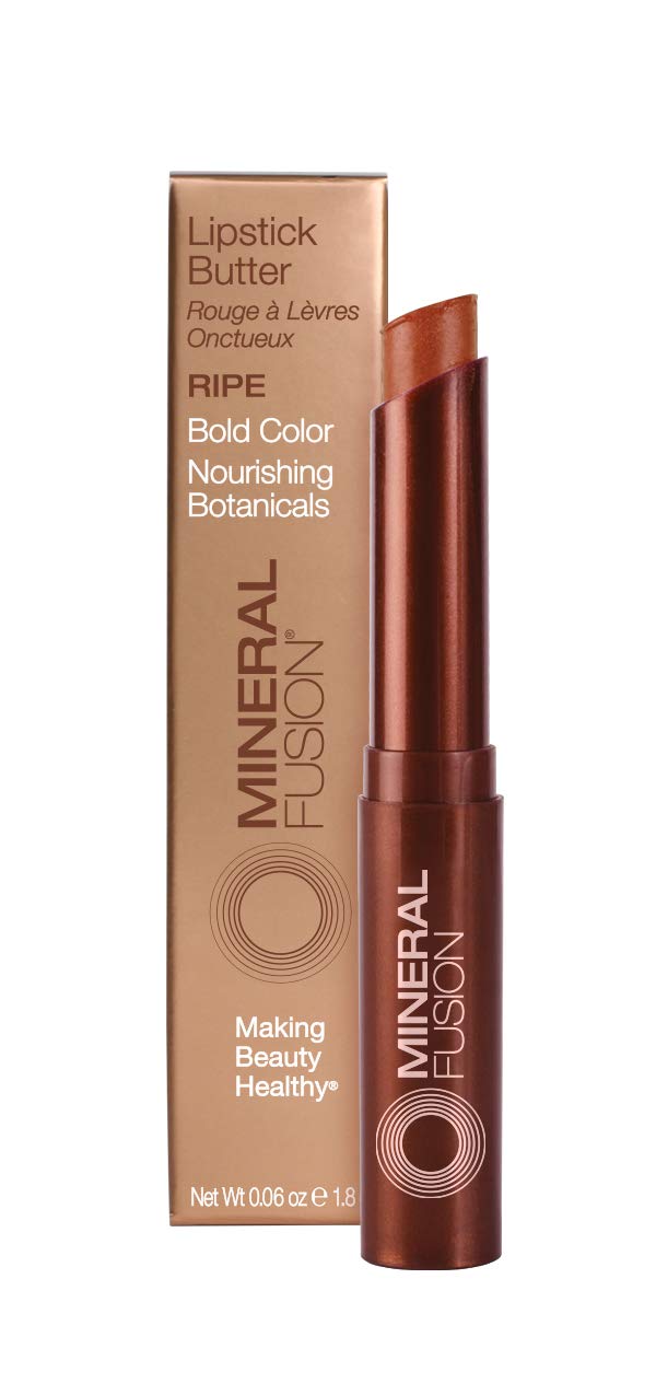 Mineral Fusion Lipstick Butter, Ripe., 0.06 Ounce (Packaging May Vary) Mineral Fusion