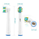 Toothbrush Replacement Heads Refill for Oral-B Electric Toothbrush Pro 1000 Pro 3000 Pro 5000 Pro 7000 Vitality Floss Action,8 Count with Covers Grop