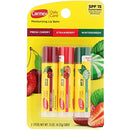 Carmex Daily Care Assorted Flavor (Favs) Cherry Strawberry Wintergreen with SPF15 Blister Pack Stick 3-Pack Carmex