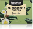 Teenitor Oil Blotting Sheets, 100 Sheets Green Tea Oil Absorbing Tissues Paper, Large 10cmx7cm Oil Blotters Teenitor