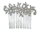 Faship Gorgeous Clear Crystal Floral Hair Comb Faship