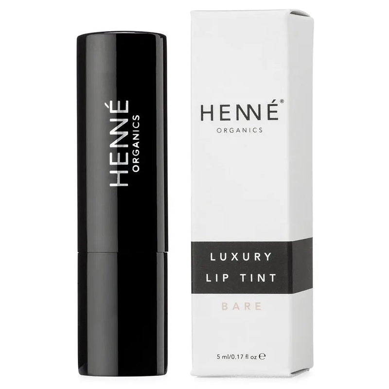 Henné Organics Luxury Lip Tint - Moisturizing, Sheer Natural Color - Bare (Pink Nude) HennÃ© Organics