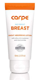 Carpe No-Sweat Breast (Pack of 3) - Helps Keep Your Breasts and Skin Folds Dry - Sweat Absorbing Lotion - Helps Control Under Breast Sweat - Great For Chafing and Stain Prevention Carpe
