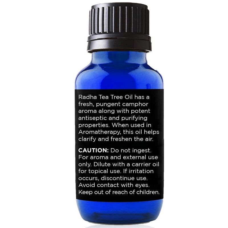 New Radha Beauty Tea Tree Essential Oil 10ml. - 100% Pure & Natural Premium Melaleuca Therapeutic Grade - Great with Soaps, Shampoo, Body Wash, Aromatherapy Radha Beauty