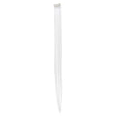SWACC 12 Pcs Straight One Color Party Highlights Clip on in Hair Extensions Colored Hair Streak Synthetic Hairpieces (White) SWACC