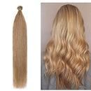 22 Inches I Tip Remy Human Hair Extensions 100 Strands/Pack Pre Bonded Keratin Stick In Hair Extensions Cold Fusion Hair Piece Long Straight For Women