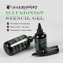 Illusionist Magic Creator Tattoo Stencil Transfer Gel Solution- Produces Dark & Clean Stencils - Lasts All Day (8 Ounce) Illusionist