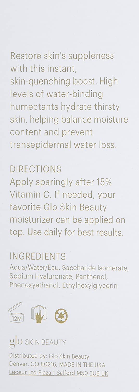 Glo Skin Beauty Daily Hydration Drops - Hyaluronic Acid & Vitamin B5 Hydrating Face Serum Infinity Warehouse