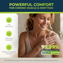 DMSO Cream 99.9% Pure Pharmaceutical Grade for Topical Muscle & Joint Comfort with MSM, Arnica & Magnesium - Support for Knees, Back, Shoulders and Workout Muscle Recovery Infinity Warehouse