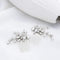 Yean Rhinestone Bride Bridal Hair Comb Opal Crystal Wedding Hair Piece Hair Accessories for Women and Girls (2 Pcs) (Silver) Yean