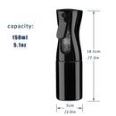 Continuous Mist Water Bottle, Uceoo Hair Spray Bottle Mister Water Spray Bottle 160ml/5.4oz Fine Mist Sprayer for Curly Hair, Hairstyling, Cleaning, Plants, Garden Uceoo