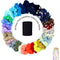 80 Pcs Scrunchies for Hair Include 30 Pcs Chiffon Flower Hair Scrunchies and 50Pcs Black Elastic Hair Bands Soft Scrunchies Hair Ties for Women or Girls Hair Accessories with Gift Bag Yanwenx