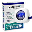 CARESFULL UV Toothbrush Sanitizer - Toothbrush Sterilizer - Fits All Toothbrushes, Safety Feature, for Home and Travel CARESFULL