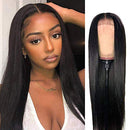 ISEE Hair 4x4 Lace Front Wigs Human Hair For Black Women Brazilian Straight Human Hair Lace Closure Wigs 180% Density Pre Plucked With Baby Hair Natural Color (24 Inch, Straight Human Hair Wigs) ISEE Store