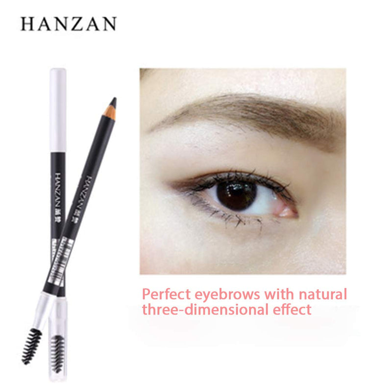 HANZAN Waterproof Eye Brow Eyeliner Eyebrow Pen Pencil Makeup Cedar Wood Cosmetic Tool (EB01 BROWN) HANZAN
