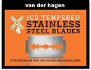 Van Der Hagen Stainless Steel Razor Blades, 5 Count Van Der Hagen