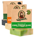 Dr. Squatch Men's Soap Variety Pack – Manly Scent Bar Soaps: Pine Tar, Cedar Citrus, Cool Fresh Aloe – Handmade with Organic Oils in USA (3 Bars) Dr. Squatch