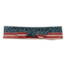 Shimmer Anna Shine Red White and Blue Patriotic American Flag Tie Headband USA (USA Flag Vintage) Shimmer Anna Shine Store