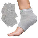 ZenToes Moisturizing Heel Socks 2 Pairs Gel Lined Toeless Spa Socks to Heal and Treat Dry, Cracked Heels While You Sleep (Men's Large 12+, Gray) ZenToes