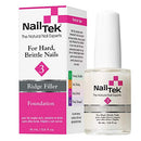 Nail Tek Foundation 3, Ridge Filling Strengthening Base Coat for Hard and Brittle Nails, 0.5 oz, 1-Pack Nail Tek