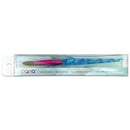 PANA USA Acrylic Nail Brush Pure Kolinsky Hair Acrylic White Swirl Blue Handle with Pink Ferrule Round Shaped - Size 12 PANA