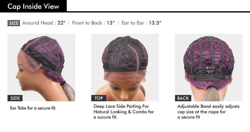 Sensationnel Lace Front wig Empress Edge Shear Muse Makayla (NEONFIRE) SHEAR MUSE
