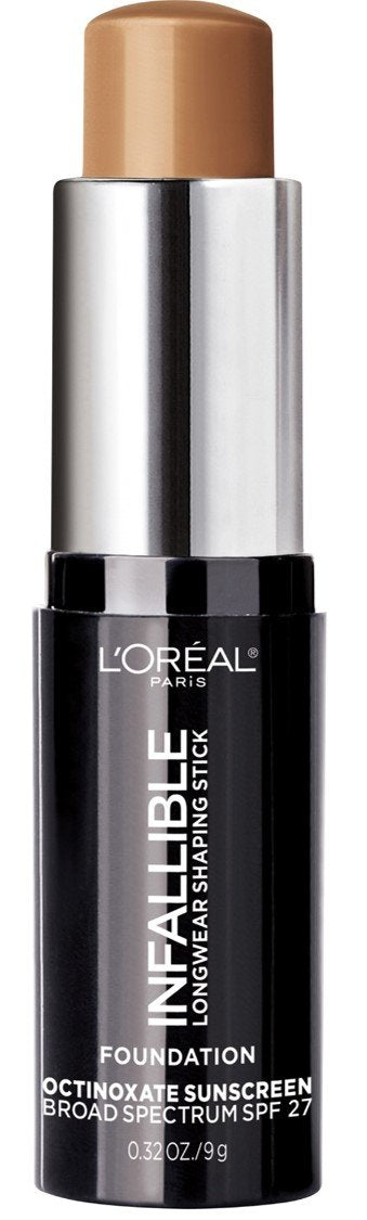 L'Oreal Paris Makeup Infallible Longwear Shaping Stick Foundation, 410 Cocoa, 1 Tube, 0.32 Ounce L'Oreal Paris