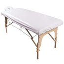 ForPro Waterproof Massage Table Cover, Protective Spa Treatment Sheet Set for Massage Tables, Machine Washable, Includes Massage Fitted Sheet and Face Rest Cover, White ForPro Professional Collection