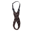 Braid Headband For Women Chunky Braided Hair Band Plaited Headband Plaited Braids Braided Headband Elastic Stretch Wide Synthetic Hairpiece (Large-five strands braided, deep brown) S-noilite