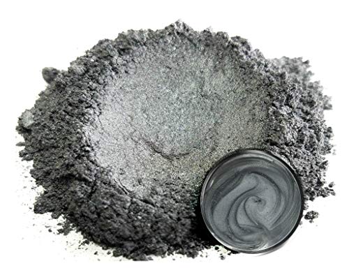 Mica Powder Pigment “Shadow Grey” (25g) Multipurpose DIY Arts and Crafts Additive | Woodworking, Epoxy, Resin, Natural Bath Bombs, Paint, Soap, Nail Polish, Lip Balm (Shadow Grey, 25G) Eye Candy