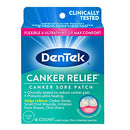DenTek Canker Relief Canker Sore Patch Relieves Canker Pain, 6 Count (Pack of 1) DenTek