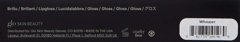 Glo Skin Beauty Lip Gloss in Whisper - Sheer Soft Modern Mauve - 20 Shades - Non-Sticky - Cruelty Free Mineral Makeup Glo Skin Beauty