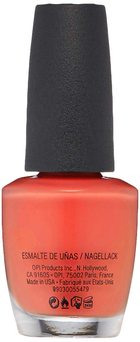 OPI Nail Lacquer, Aloha from OPI, Orange Nail Polish, Hawaii Collection, 0.5 fl oz OPI