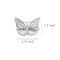 OBTANIM Butterfly Hair Clips, 12 Pcs Cute Metal Butterfly Hair Claw Pins Barrettes Accessories for Girls and Women (Silver) OBTANIM
