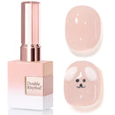 Double Rhythm Translucent Gel Polish Sheer Neutral Natural Light Milky Same Color Same Bottle 15ML Jelly UV Polish Nail Art DIY at Home (Jelly Nude Brown-A1492) Infinity Warehouse