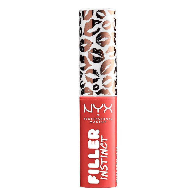 NYX PROFESSIONAL MAKEUP Filler Instinct Plumping Lip Color, Lip Balm - Besos (Coral Red) NYX PROFESSIONAL MAKEUP Store