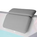 Gorilla Grip Comfort Slip Resistant Large Thick Soft Waterproof Relaxing Spa Bath Pillow, Fits Curved or Straight Back Tubs, Cushion Support Head and Neck in Tub, Bathtub Accessory, 2 Panel, Gray Gorilla Grip