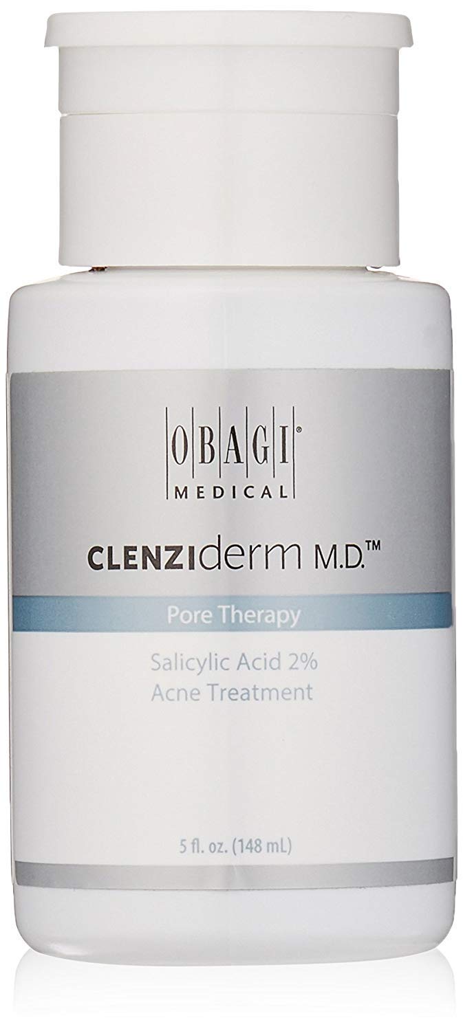 Obagi CLENZIderm M.D. Pore Therapy Salicylic Acid 2% Acne Treatment And Obagi CLENZIderm M.D. Therapeutic Lotion Benzoyl Peroxide 5% Acne Treatment. Obagi Medical