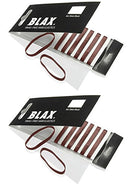 Blax BROWN Hair Elastics 4mm, 8 count (2-pack) Blax