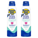 Banana Boat Mineral Enriched, Reef Friendly, Broad Spectrum Sensitive Skin Sunscreen Spray, SPF 50, 6oz. - Twin Pack Banana Boat