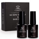 Makartt No Wipe Base and Top Coat Long Lasting Clear Gel Nail Polish High Gloss Shine Finish Gel Top Base Coat Gel Polish Soak Off Nail Gel Protective Nail Bonder Base Top Gel LED Lamp Needed 2pcs10ml Makartt