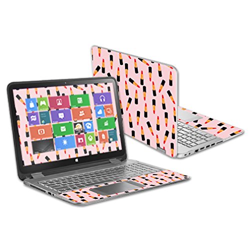 MightySkins Skin Compatible with HP Envy x360 15.6" - Lipstick Pattern | Protective, Durable, and Unique Vinyl Decal wrap Cover | Easy to Apply, Remove, and Change Styles | Made in The USA MIGHTY SKINS