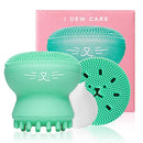 I Dew Care Pawfect Face Scrubber | 3-in-1 Cute Silicone Pore Cleanser, Exfoliator, and Massager with Sponge | Korean Skincare Tool I DEW CARE