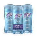 Secret Antiperspirant and Deodorant for Women, Invisible Solid, Lavender, 2.6 Oz, Pack of 3 Old Spice